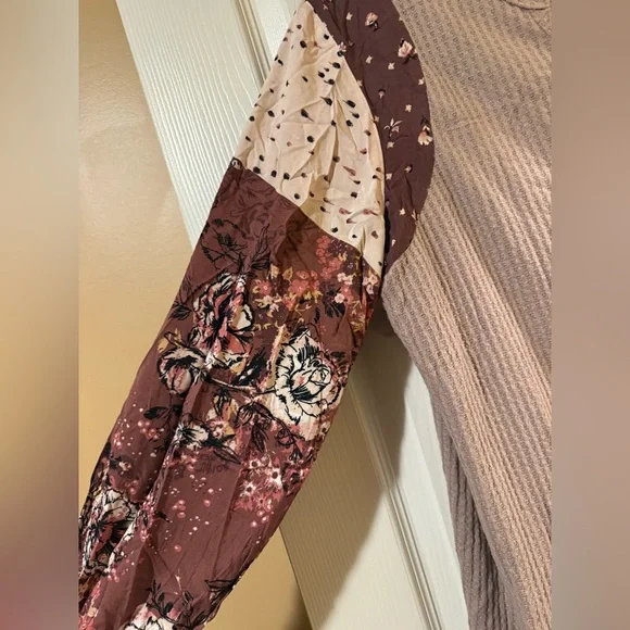 Maurices Floral Sleeve Blouse - Picture 2 of 3